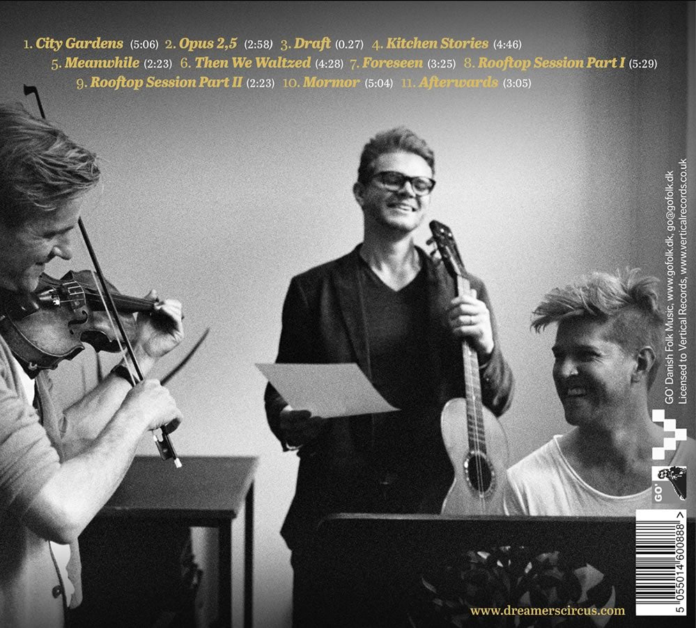 Rear Album Cover for Dreamers' Circus - Rooftop Sessions - VERTCD112 - Music CD