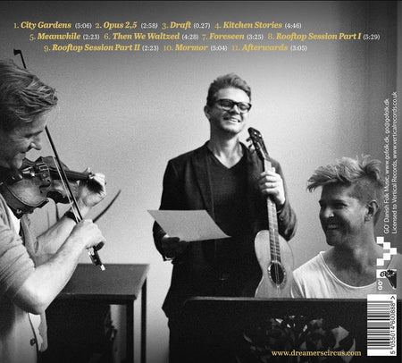 Rear Album Cover for Dreamers' Circus - Rooftop Sessions - VERTCD112 - Music CD