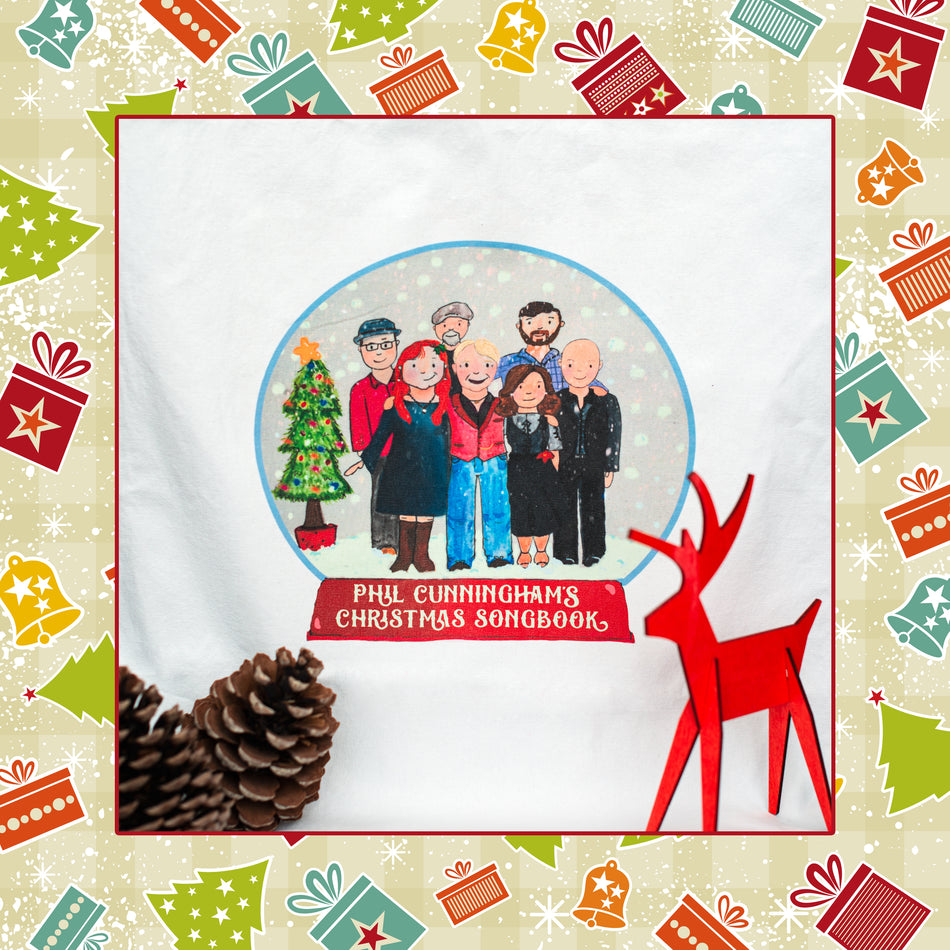 Picture of Phil Cunningham's Christmas Songbook Tea Towel